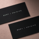 Wizytówki czarne