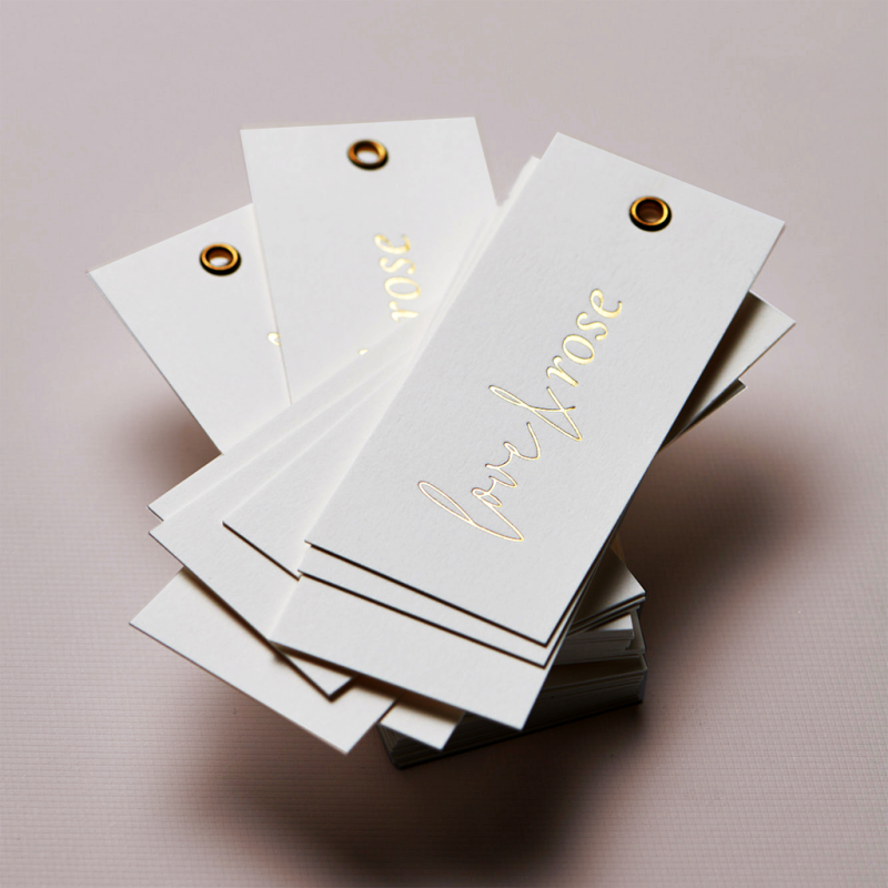 Metki z hotstampingiem