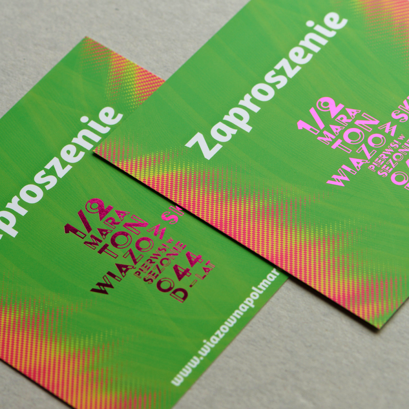 Zaproszenia z metalicznym hotstampingiem