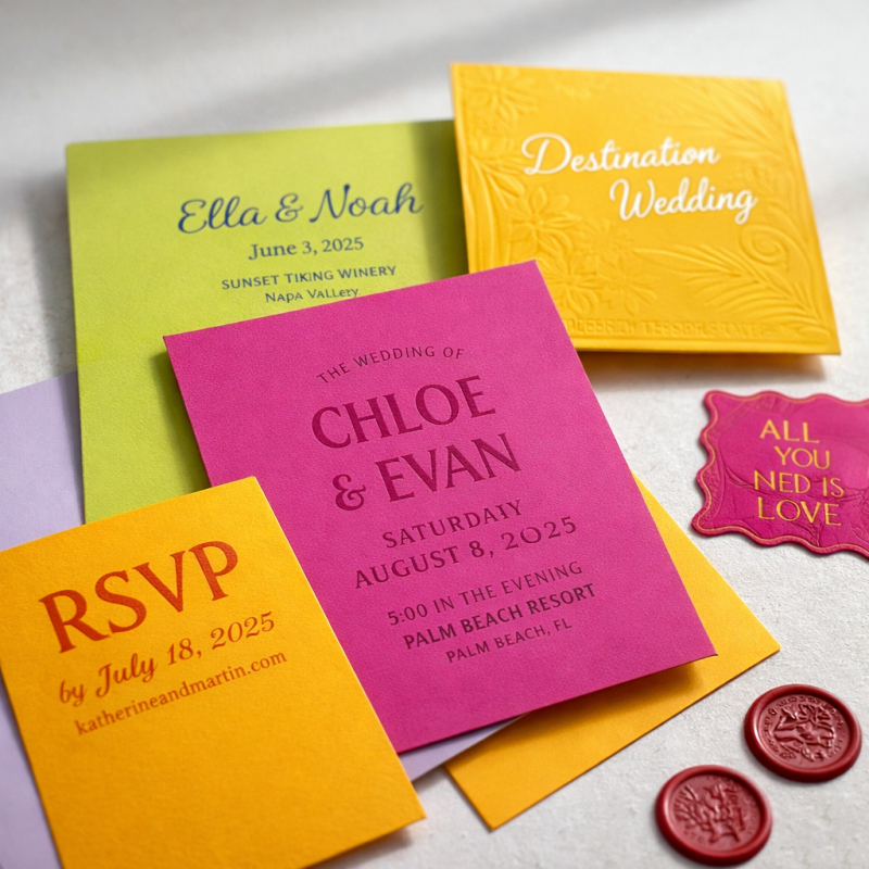 Zaproszenia kolorowe