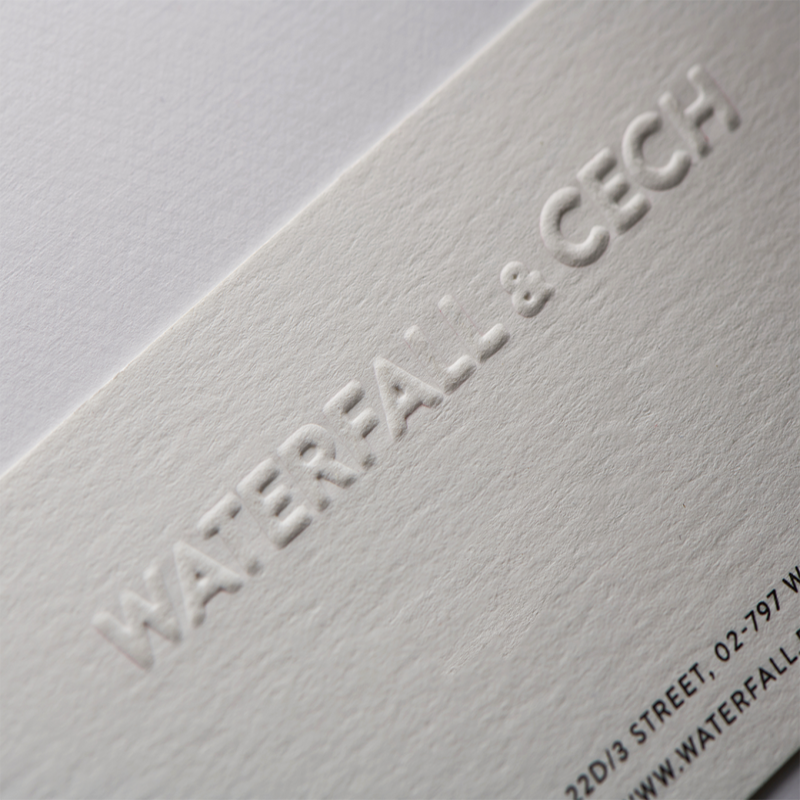 Wizyt&oacute;wki z tłoczeniem