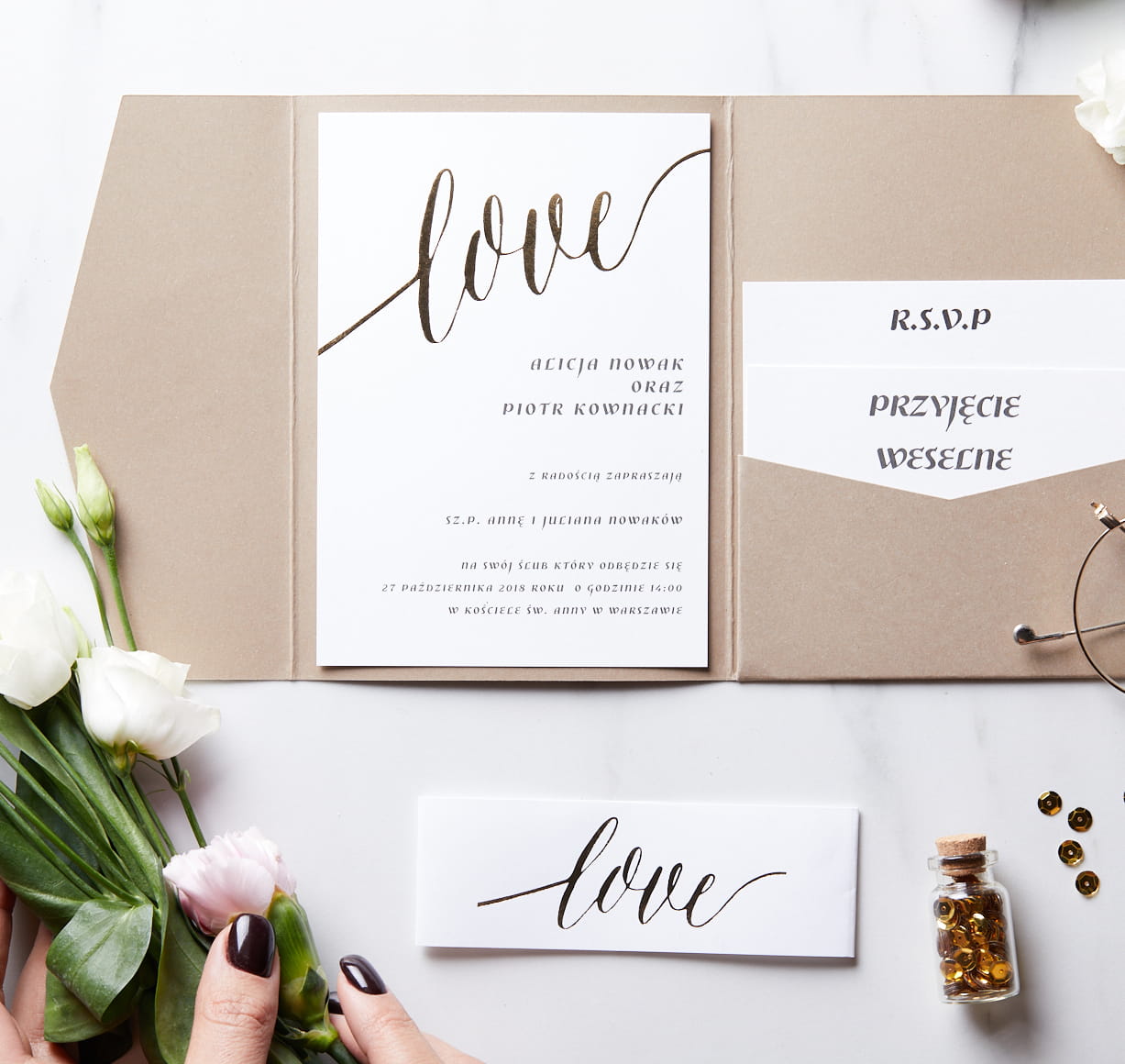 Zaproszenia, Wedding 